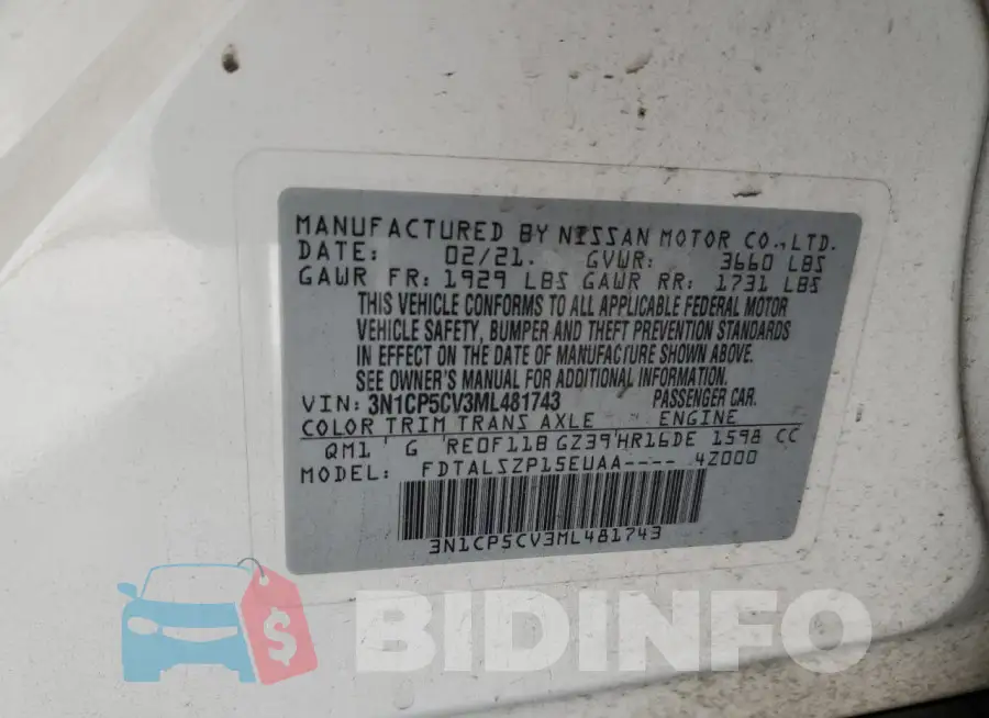 3N1CP5CV3ML481743 Photo# 14