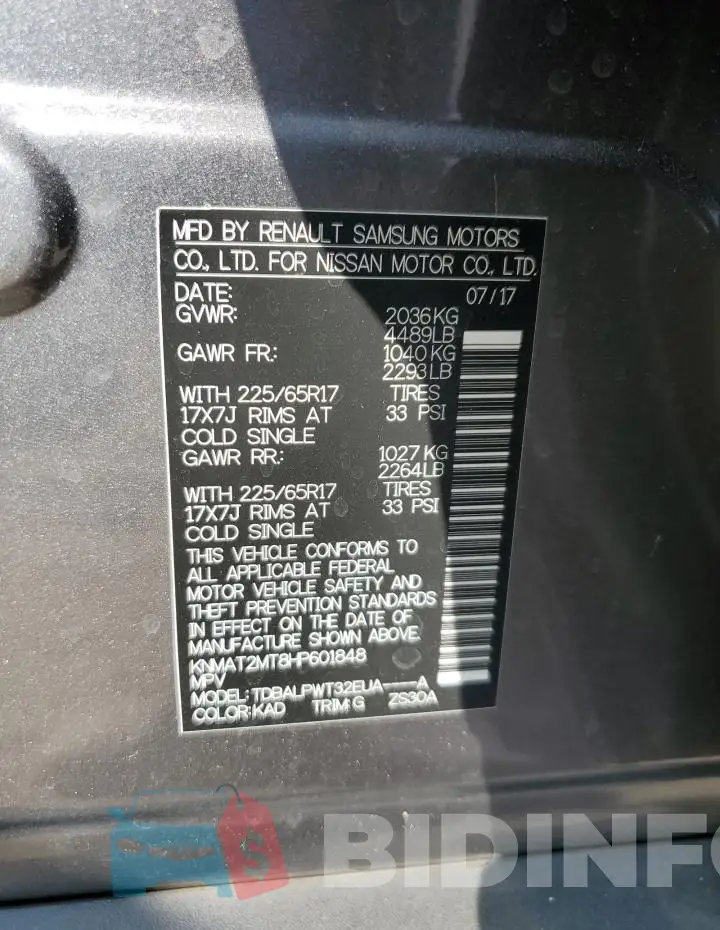 KNMAT2MT8HP601848 Photo# 13