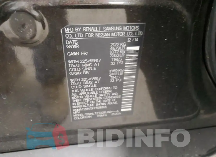 KNMAT2MV5FP519865 Photo# 13