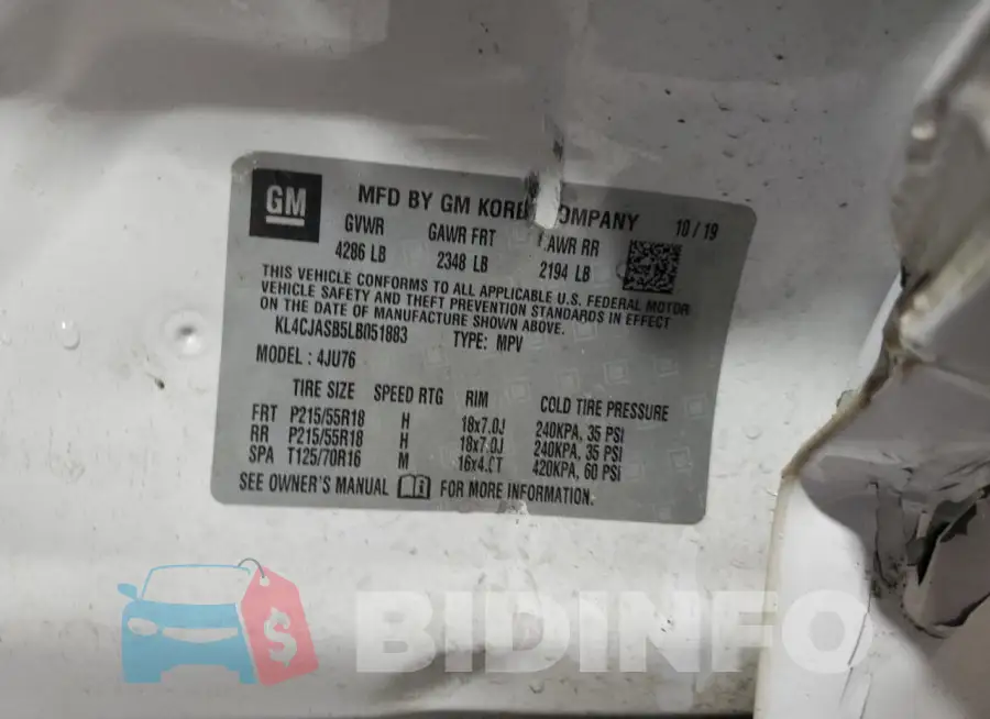 KL4CJASB5LB051883 Photo# 13