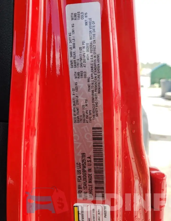 1C4HJXDG9PW525789 Photo# 13
