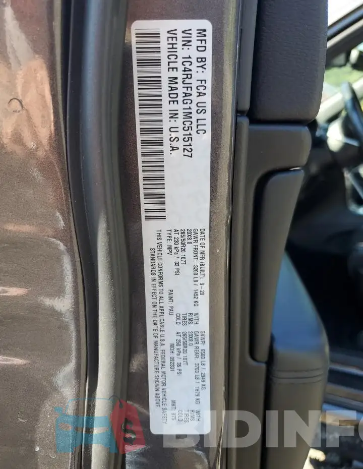1C4RJFAG1MC515127 Photo# 13
