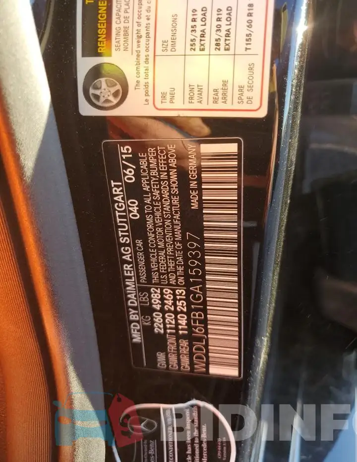 WDDLJ6FB1GA159397 Photo# 12