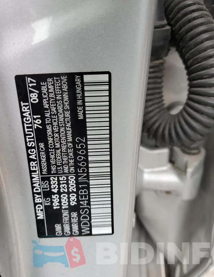 WDDSJ4EB1JN569652 Photo# 12
