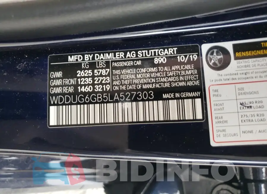 WDDUG6GB5LA527303 Photo# 12