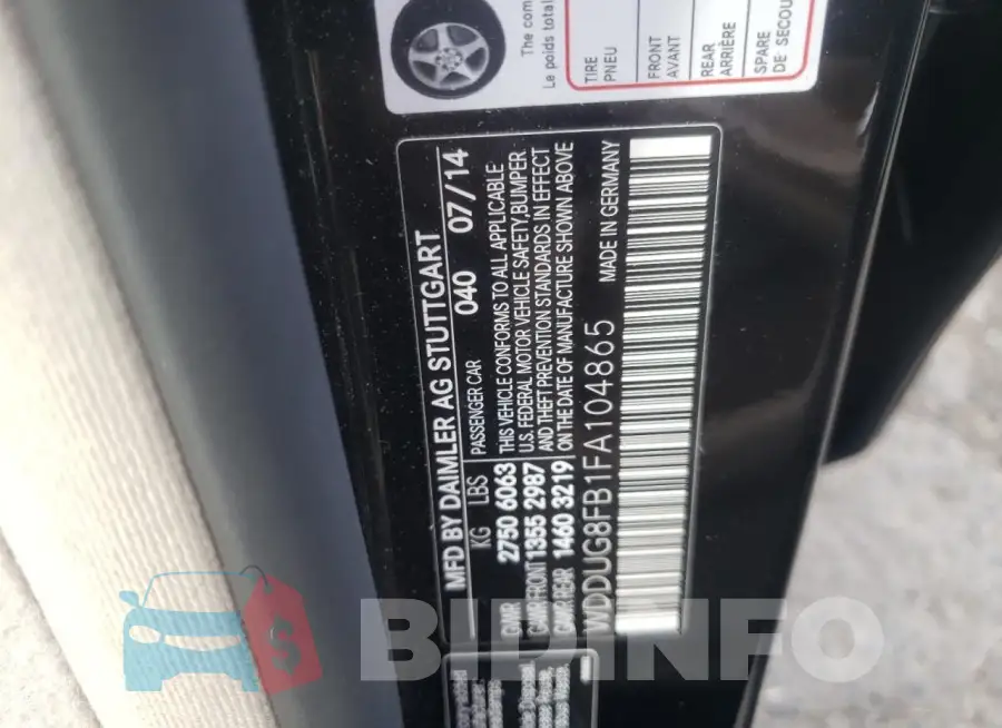 WDDUG8FB1FA104865 Photo# 12