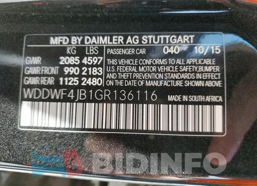 WDDWF4JB1GR136116 Photo# 12