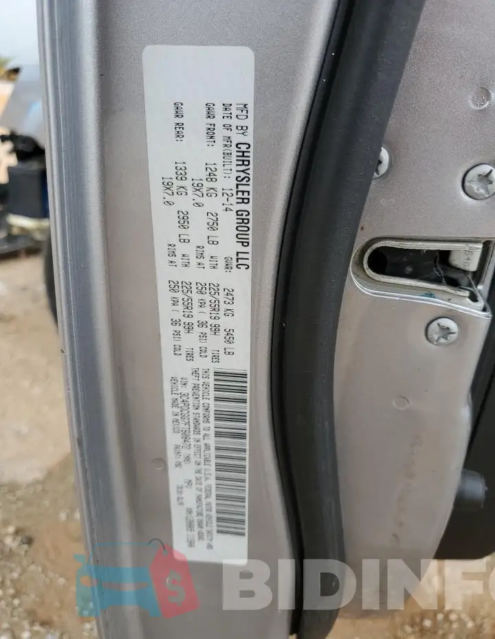 3C4PDCGG7FT608472 Photo# 13