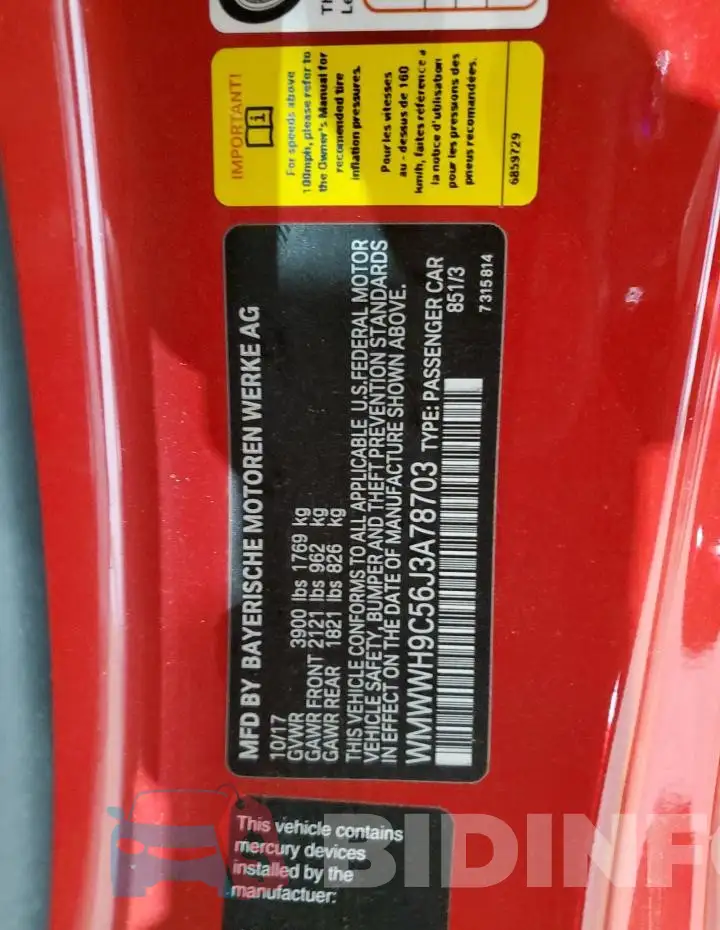 WMWWH9C56J3A78703 Photo# 12
