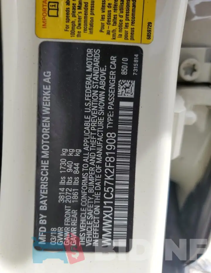 WMWXU1C57K2F81908 Photo# 13