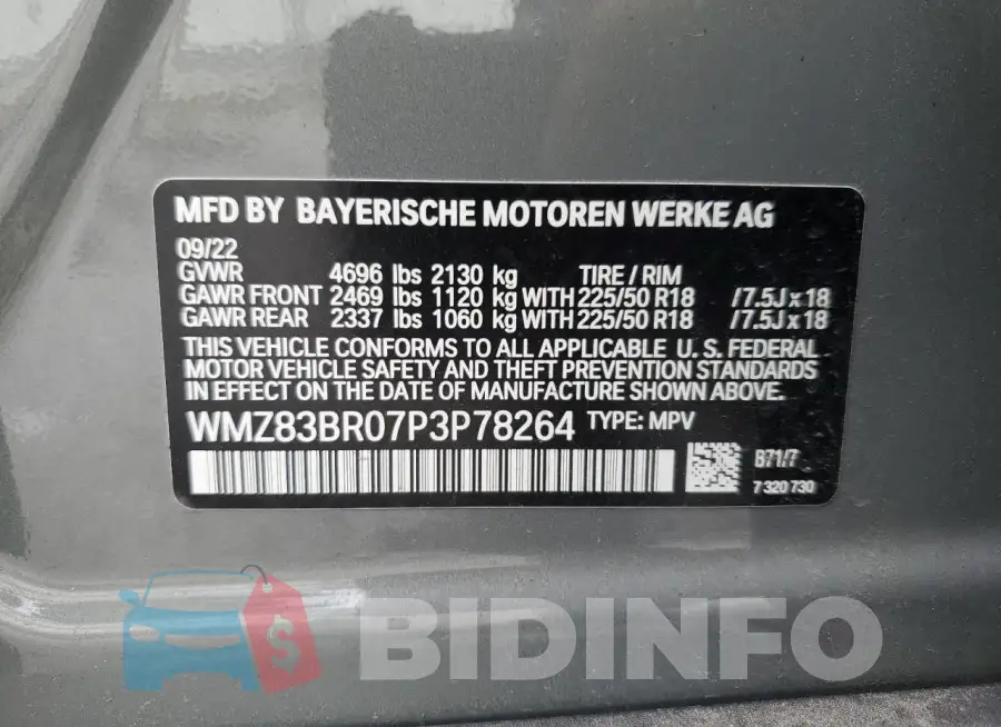 WMZ83BR07P3P78264 Photo# 12