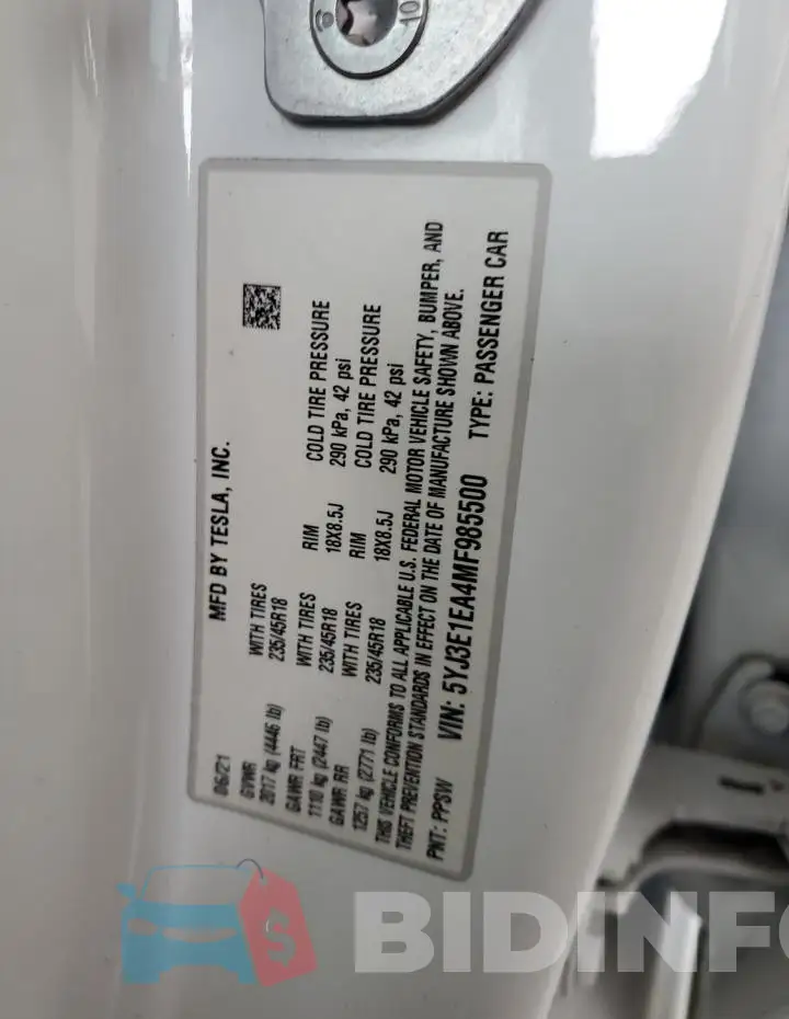 5YJ3E1EA4MF985500 Photo# 12