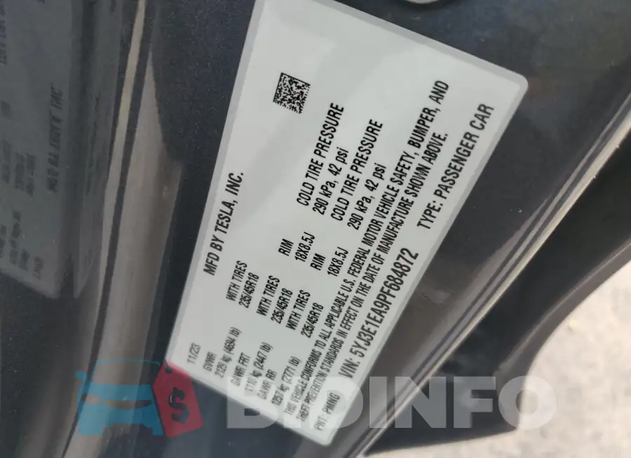 5YJ3E1EA9PF684872 Photo# 12