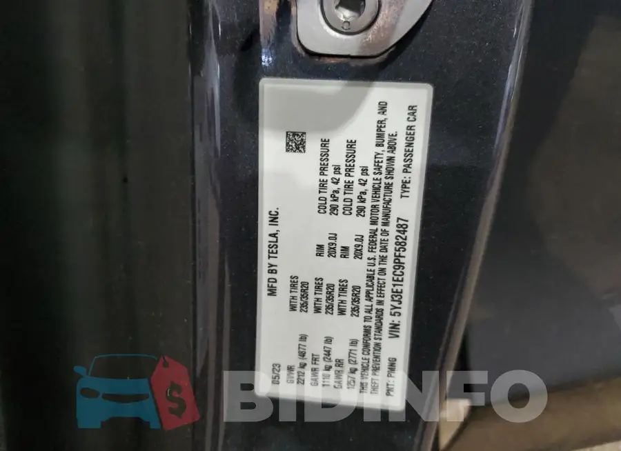 5YJ3E1EC9PF582487 Photo# 12