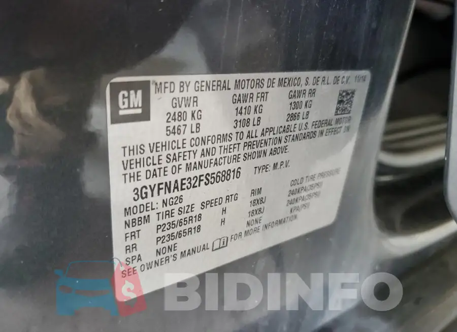 3GYFNAE32FS568816 Photo# 13