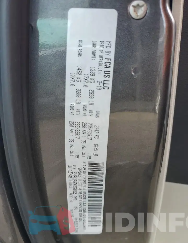 2C4RC1FG5KR628525 Photo# 13
