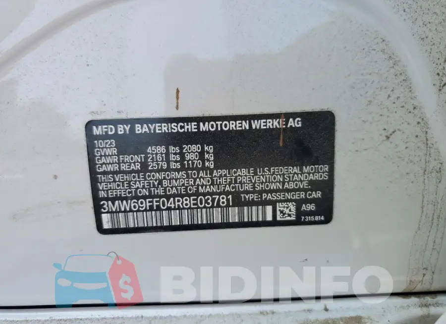 3MW69FF04R8E03781 Photo# 13