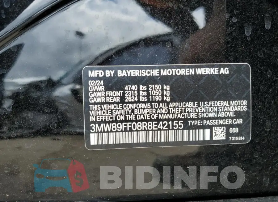 3MW89FF08R8E42155 Photo# 12