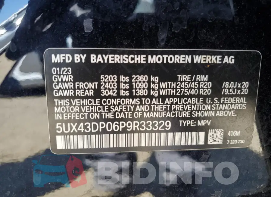 5UX43DP06P9R33329 Photo# 14