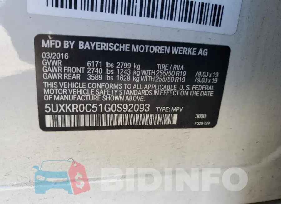 5UXKR0C51G0S92093 Photo# 13