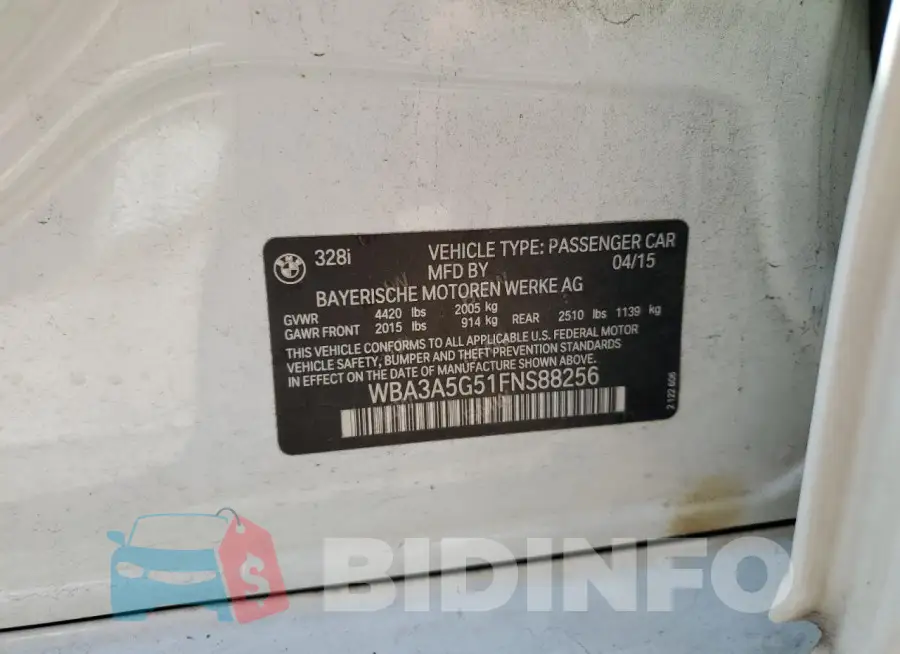 WBA3A5G51FNS88256 Photo# 12