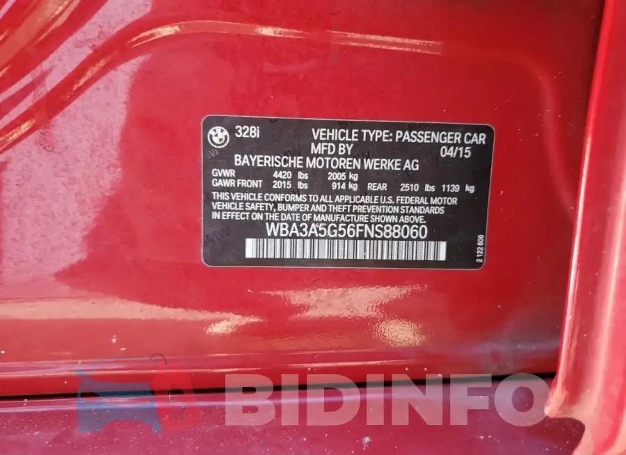 WBA3A5G56FNS88060 Photo# 12