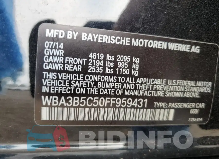 WBA3B5C50FF959431 Photo# 13