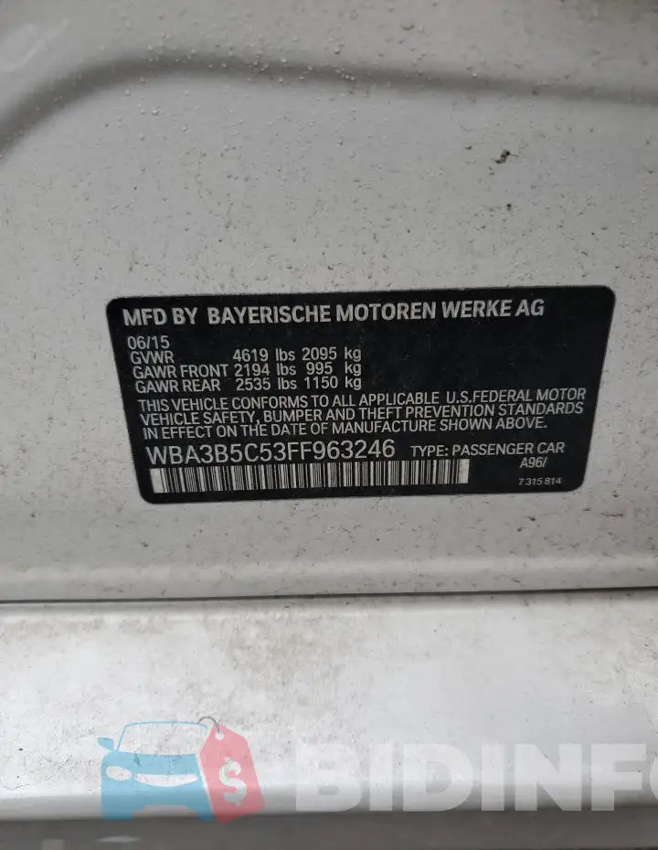 WBA3B5C53FF963246 Photo# 13