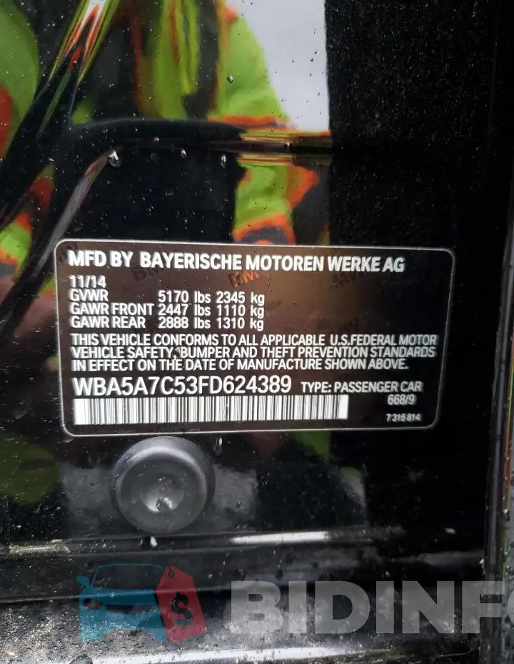WBA5A7C53FD624389 Photo# 12