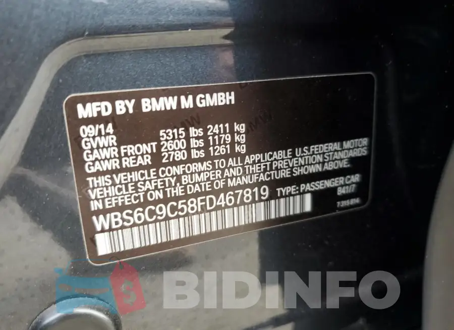 WBS6C9C58FD467819 Photo# 12