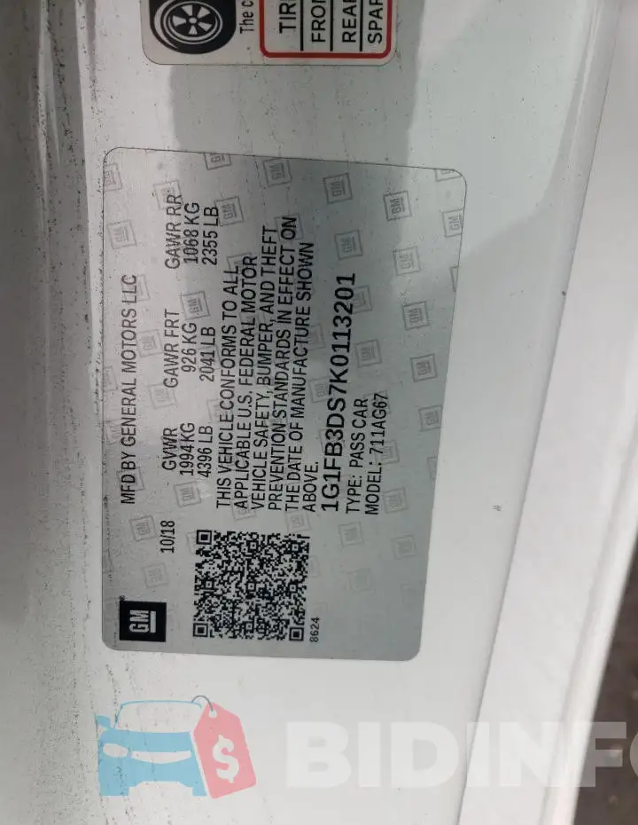 1G1FB3DS7K0113201 Photo# 12