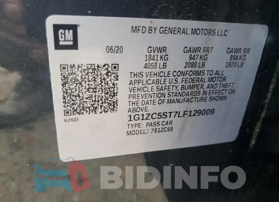 1G1ZC5ST7LF129009 Photo# 12