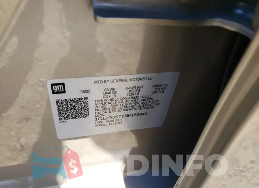 1G1ZD5ST2NF153041 Photo# 12