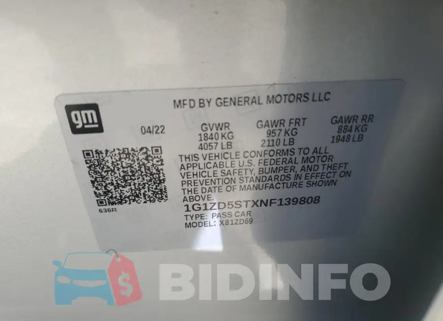 1G1ZD5STXNF139808 Photo# 13