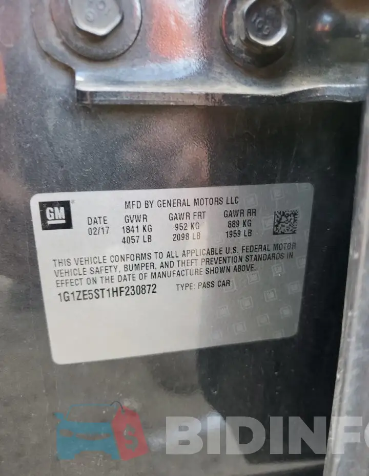 1G1ZE5ST1HF230872 Photo# 12