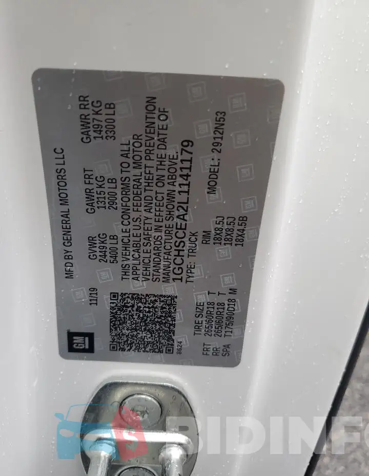 1GCHSCEA2L1141179 Photo# 12