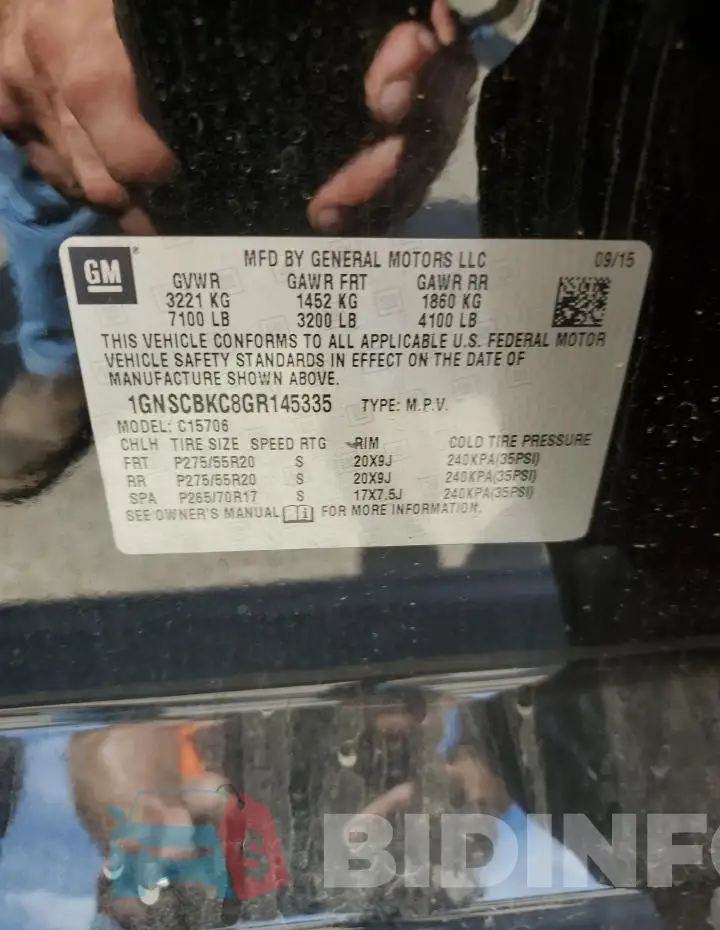 1GNSCBKC8GR145335 Photo# 13