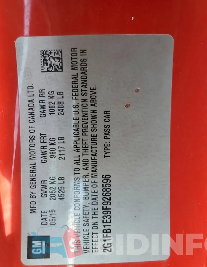 2G1FB1E39F9268596 Photo# 12