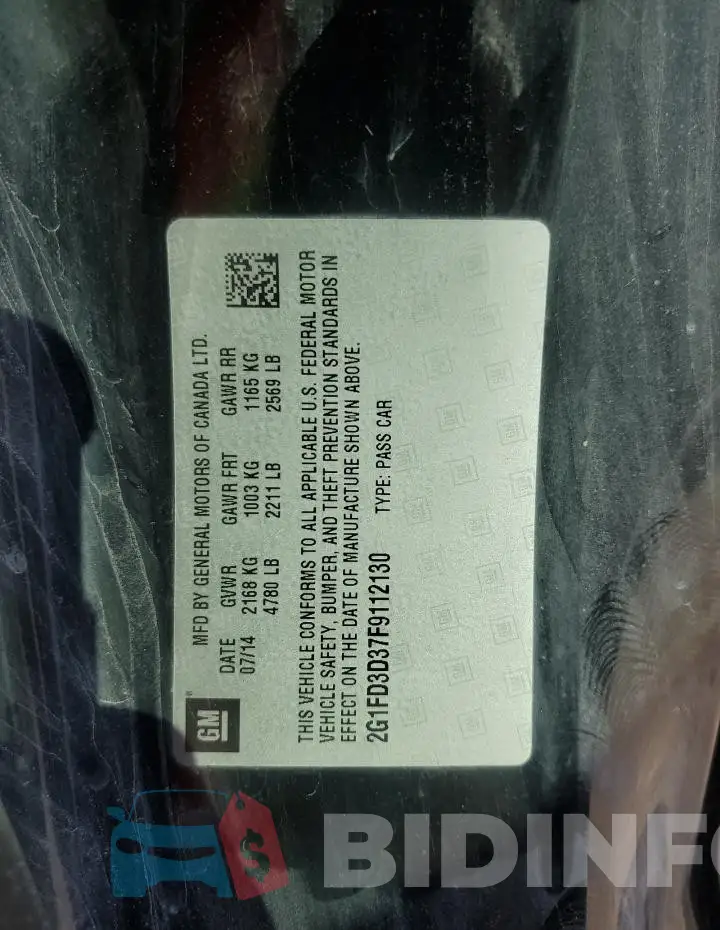 2G1FD3D37F9112130 Photo# 12