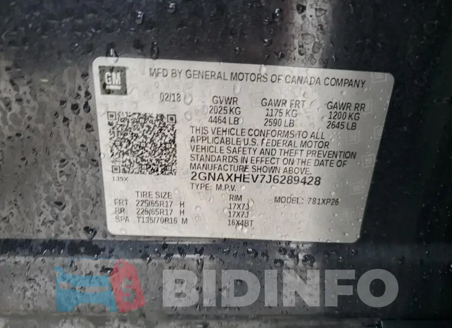 2GNAXHEV7J6289428 Photo# 12