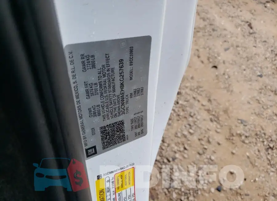 3GCNWAEH8KG257639 Photo# 12
