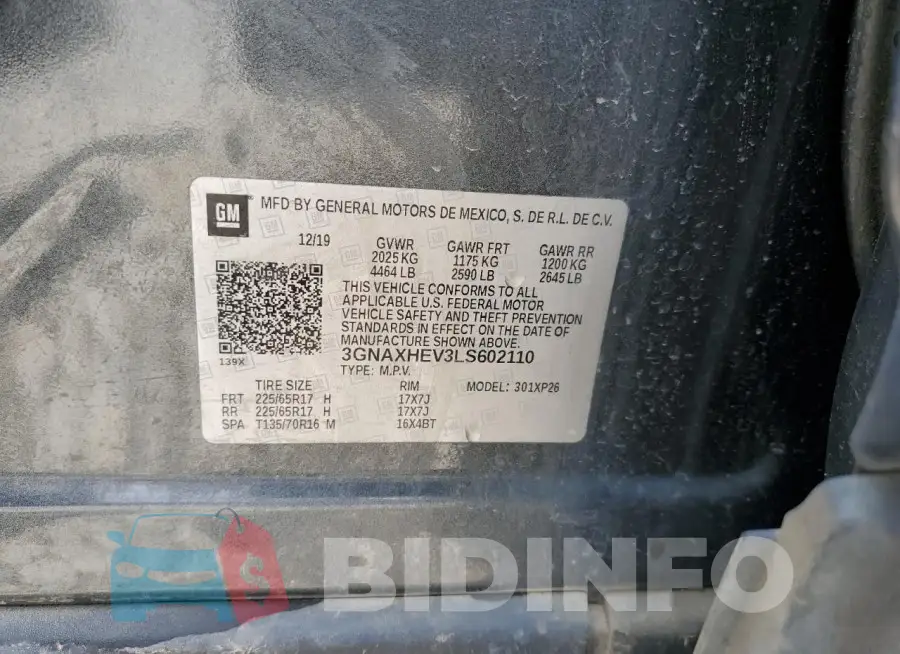 3GNAXHEV3LS602110 Photo# 13