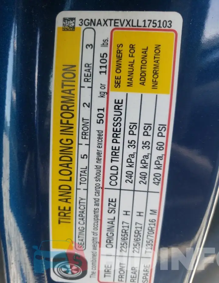 3GNAXTEVXLL175103 Photo# 13
