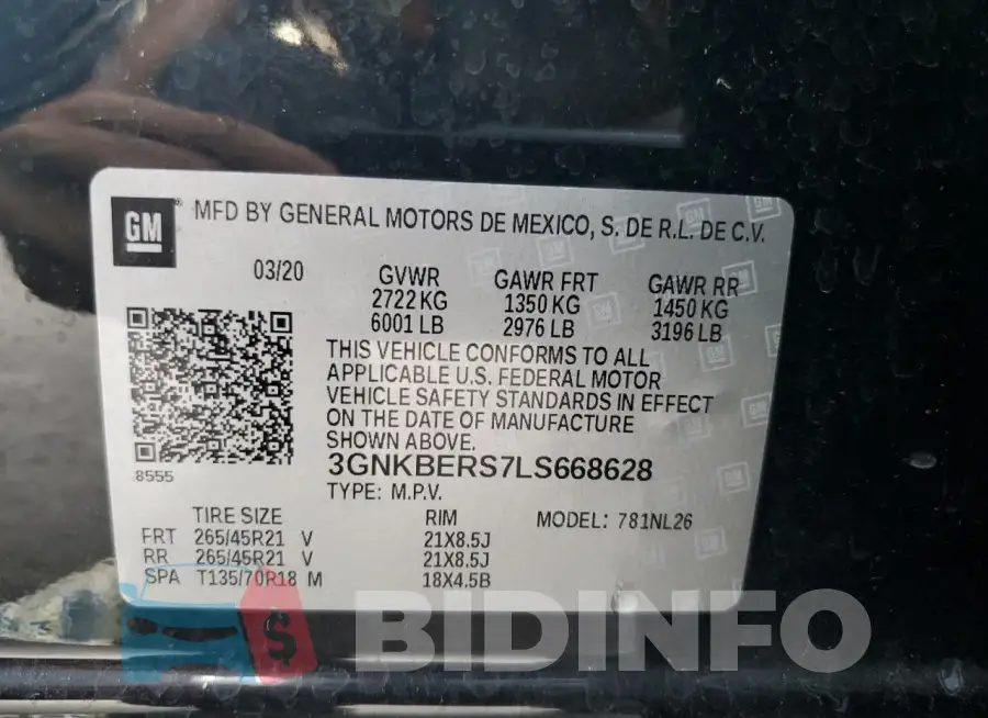 3GNKBERS7LS668628 Photo# 13