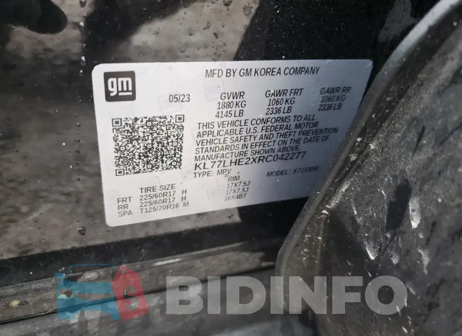 KL77LHE2XRC042277 Photo# 13