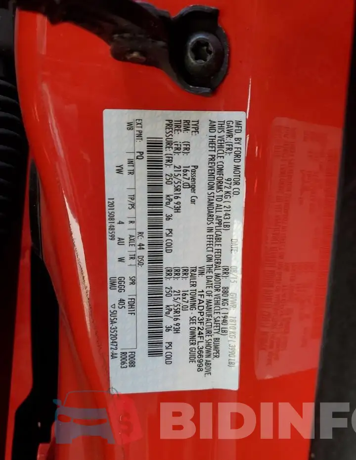 1FADP3F24FL366998 Photo# 12