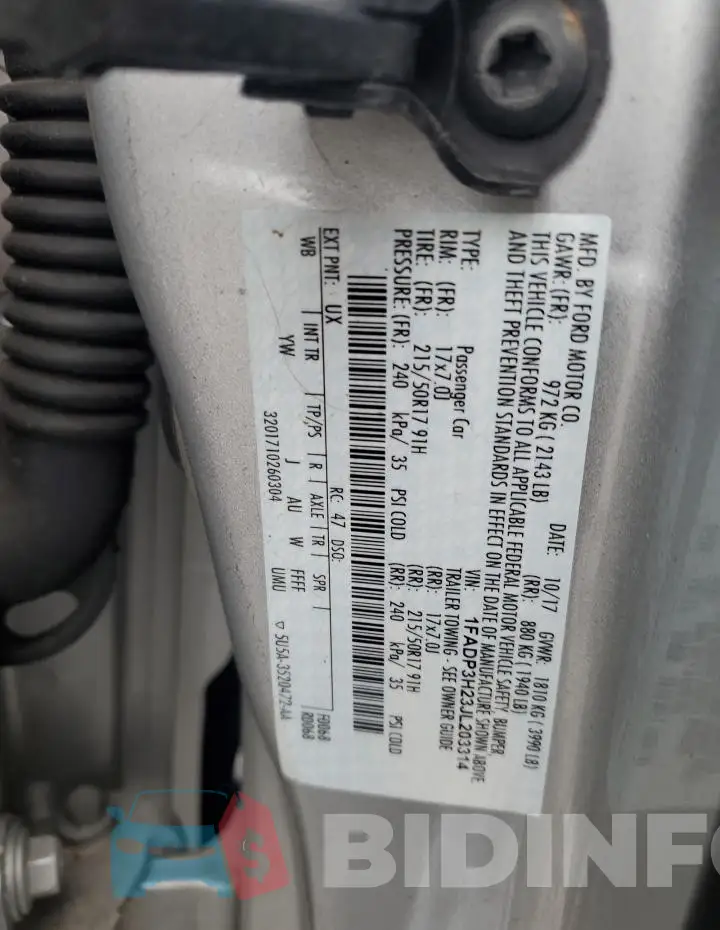 1FADP3H23JL203314 Photo# 12
