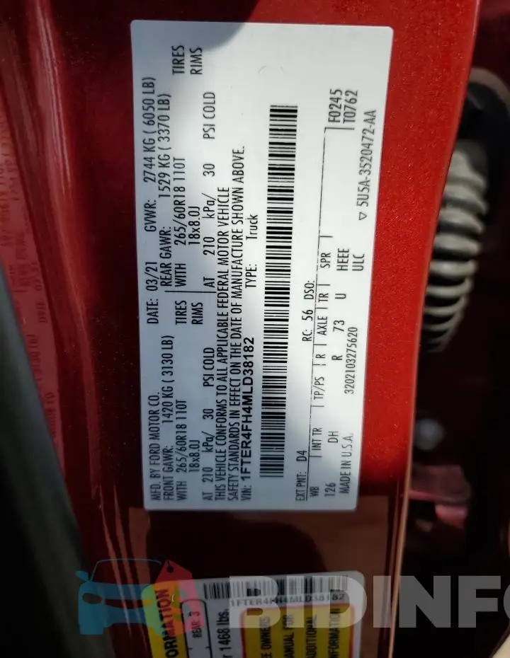 1FTER4FH4MLD38182 Photo# 12
