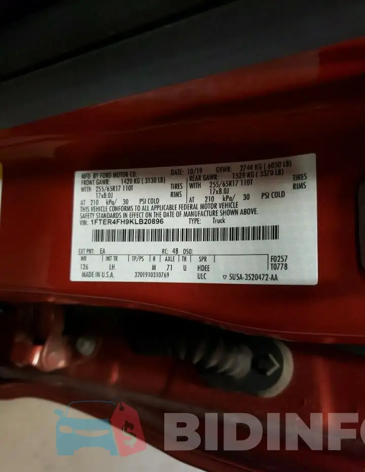 1FTER4FH9KLB20896 Photo# 12
