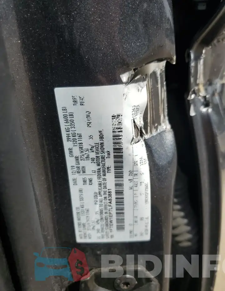 1FTEW1EP7LFA83881 Photo# 13